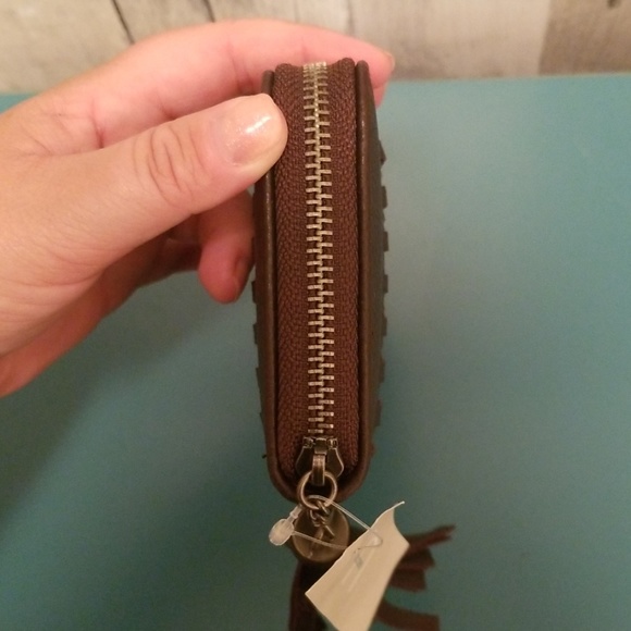 NWT Dark Chocolate Zip-up Wallet - Picture 3 of 7